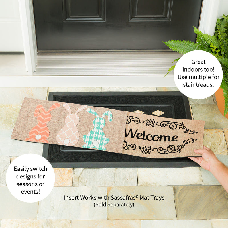 Evergreen Pattern Bunnies Sassafras Burlap Switch Mat