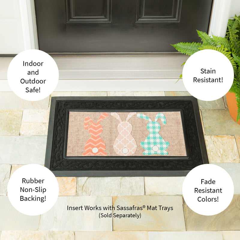 Evergreen Pattern Bunnies Sassafras Burlap Switch Mat