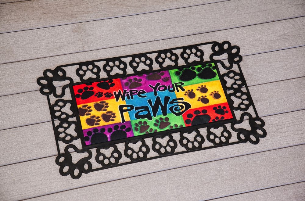 Evergreen Paw Prints Sassafras Mat Tray