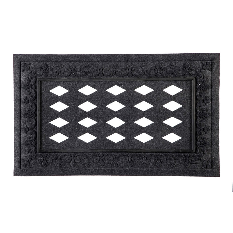 Evergreen Embossed Fleur De Lis Sassafras Mat Tray