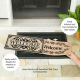 Evergreen Welcome Cambridge Burlap Sassafras Switch Mat