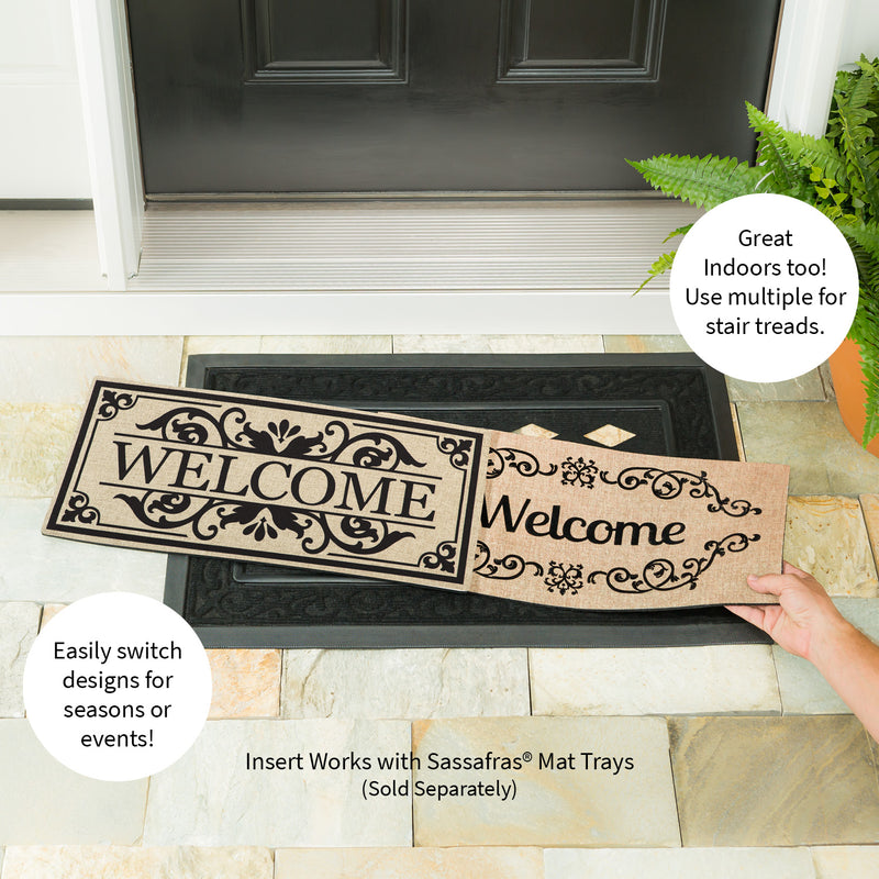 Evergreen Welcome Cambridge Burlap Sassafras Switch Mat