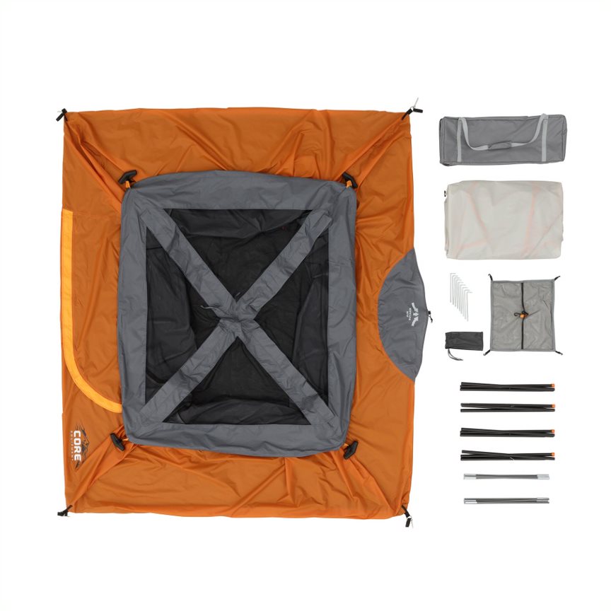 Core 4P Straight Wall Cabin Tent