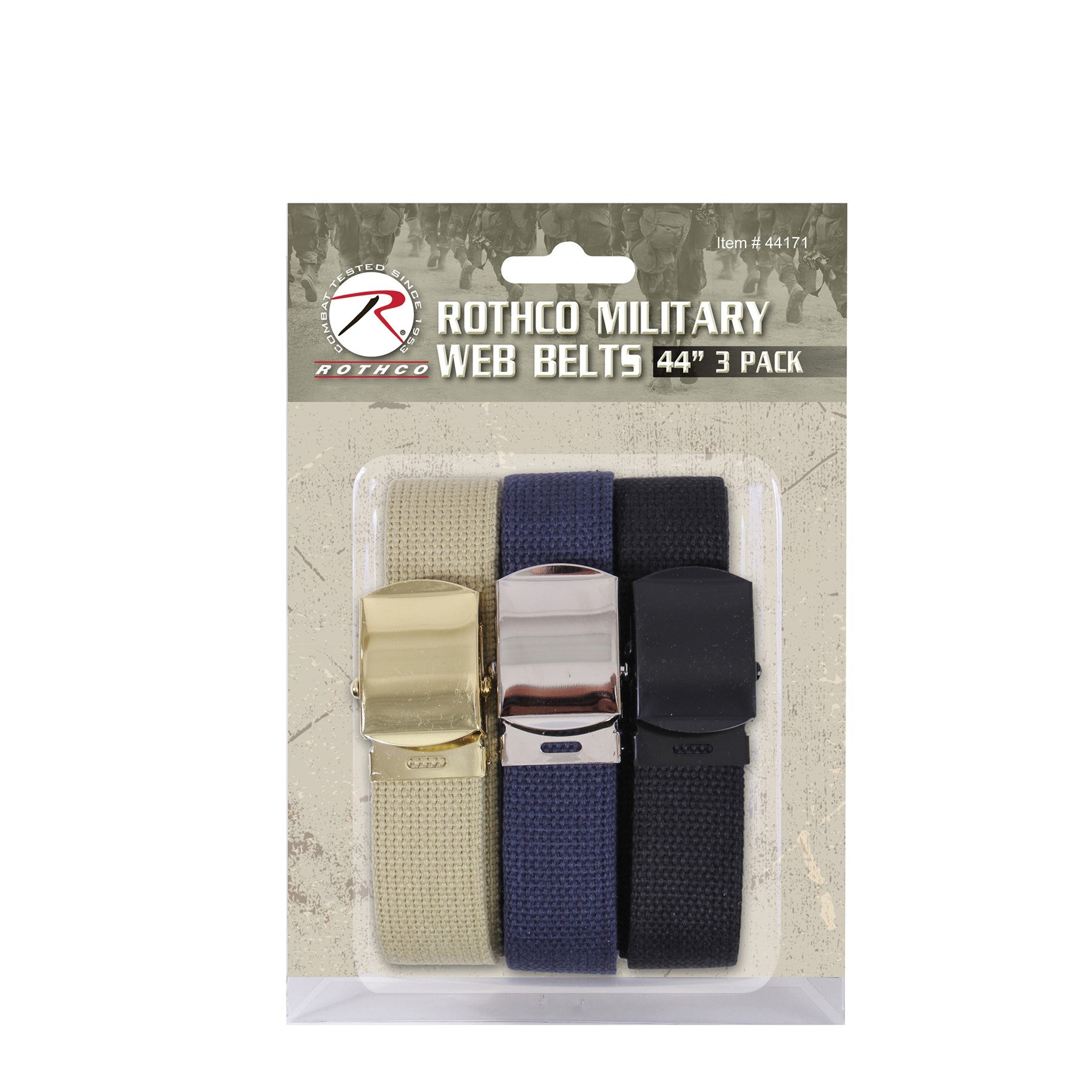 Rothco Military Web Belts In 3 Pack