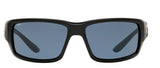 Costa Del Mar Mens Fantail Matte Black Frame - Gray 580 Plastic Lens - Polarized Sunglasses