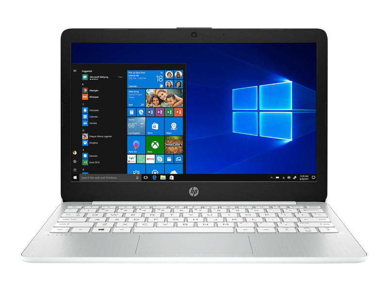 HP 11.6" Stream Laptop - Celeron N4000 4GB 32GB eMMC W10s - Diamond White