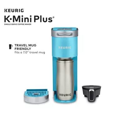 Keurig K-Mini Plus Single Serve Coffee Maker - Cool Aqua