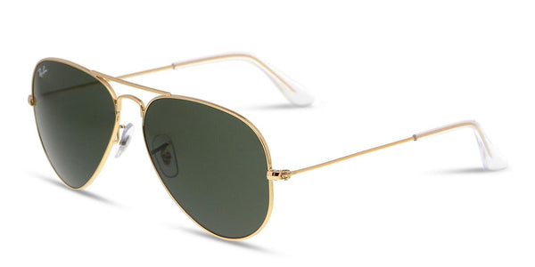 Ray-Ban Aviator Classic Polarized Sunglasses - Gold/Green