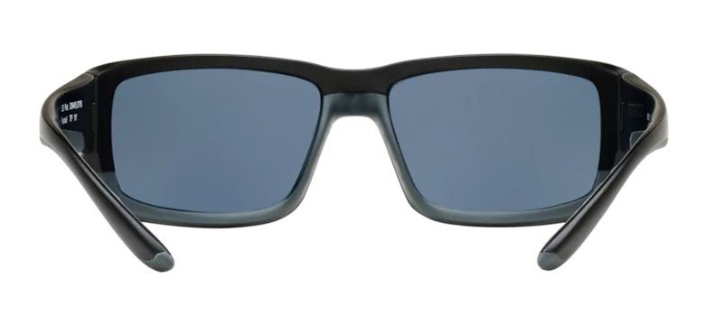 Costa Del Mar Mens Fantail Matte Black Frame - Gray 580 Plastic Lens - Polarized Sunglasses