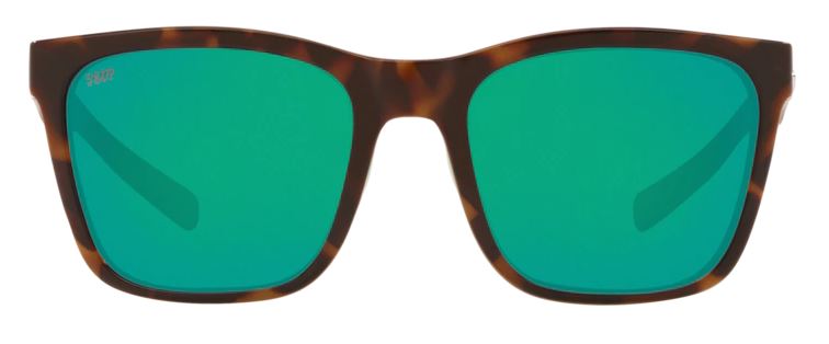 Costa Del Mar Womens Panga Shiny Tortoise/White/Seafoam Crystal Frame -  Green Mirror 580 Plastic Lens - Polarized Sunglasses