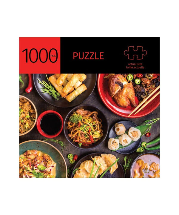 GiftCraft Puzzle - Asian Cuisine Design 1000 Pieces