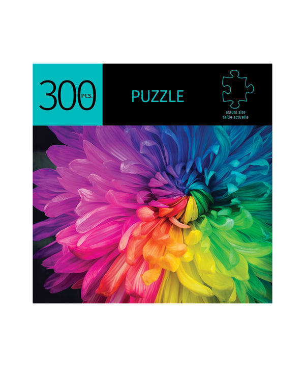 GiftCraft  Puzzle - Rainbow Flower Design 300 Pieces