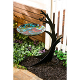 Evergreen Metal Tree Bird Bath