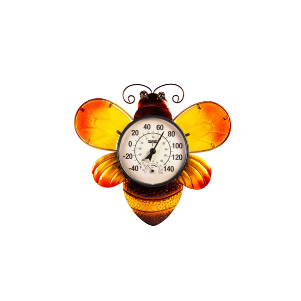 Evergreen Bumblebee Outdoor Wall Thermometer