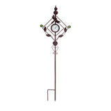 Evergreen Thermometer Dragonfly Garden Stake
