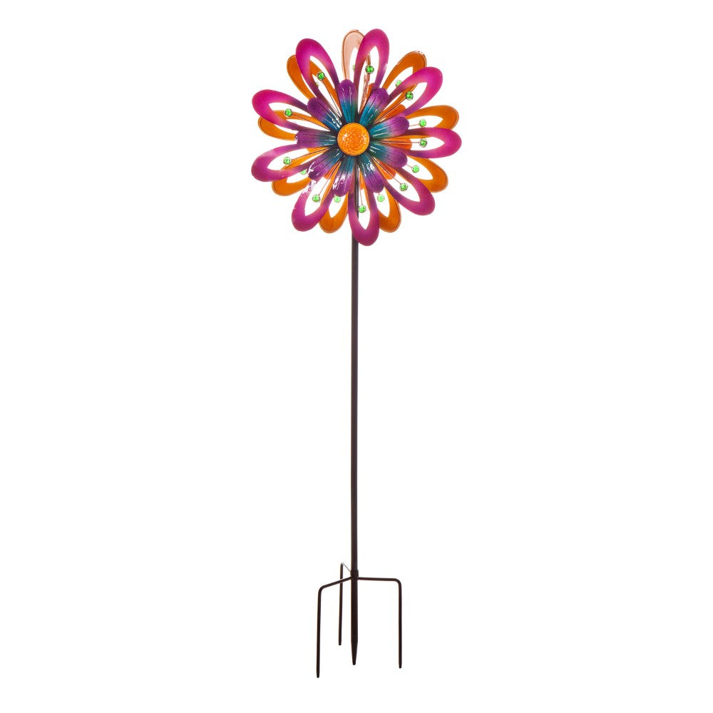 Plow & Hearth Flower Power Wind Spinner
