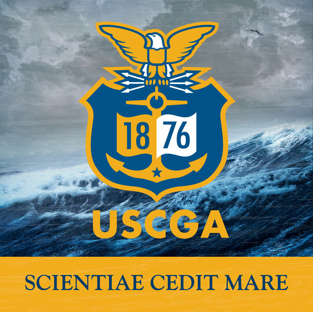 Coast Guard Academy Slatted Wood Sign - Scientiae Cedit Mare