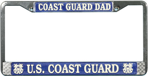 Coast Guard License Plate Frame - Dad