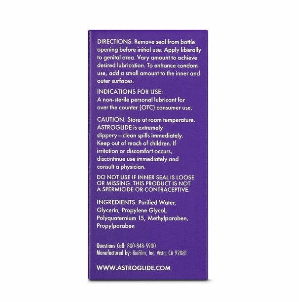 ASTROGLIDE Liquid Personal Lubricant - Water Based - 2.5 oz. ShopCGX ASTROGLIDE Liquid Personal Lubricant - Water Based - 2.5 oz. ShopCGX