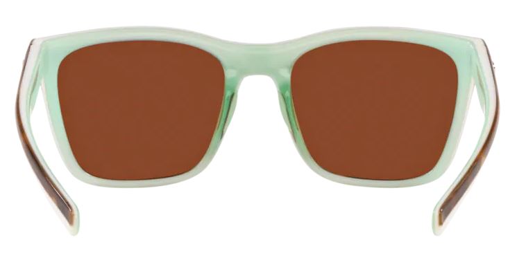 Costa Del Mar Womens Panga Shiny Tortoise/White/Seafoam Crystal Frame -  Green Mirror 580 Plastic Lens - Polarized Sunglasses