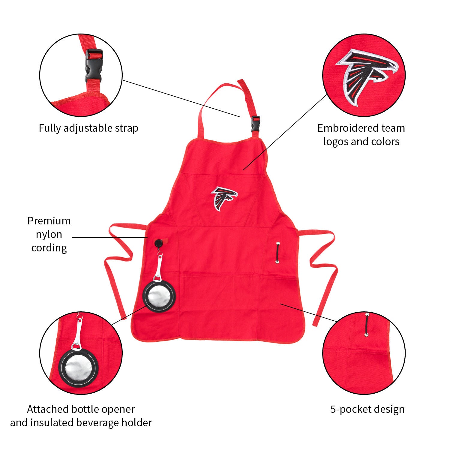 Team Sports America Atlanta Falcons Apron