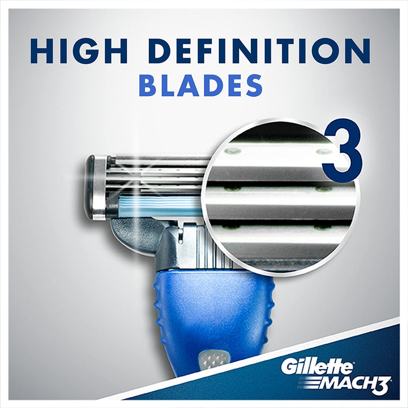 Gillette Mens Mach3 Smooth Shave Disposable Razor - 3 Count