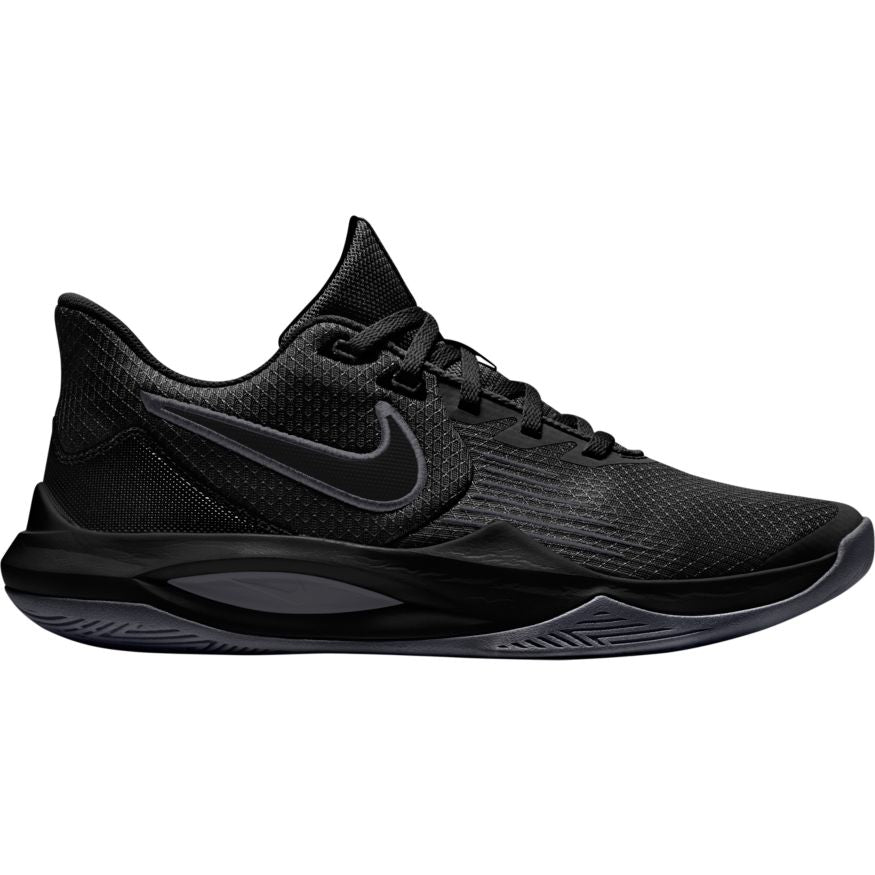 Nike precision 5 men's store basketball shoes black black