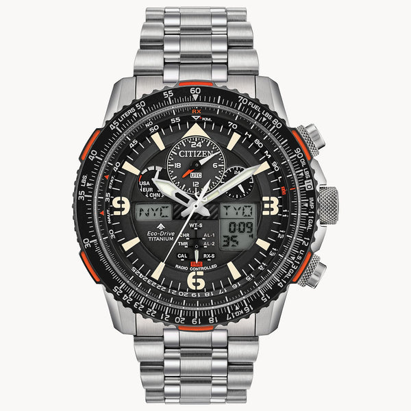 Citizen Mens Eco-Drive Promaster Skyhawk A-T - Atomic Time Keeping  - Super Titanium