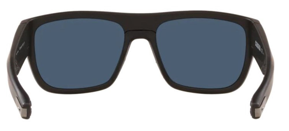 Costa Del Mar Sampan Matte Black Frame - Blue Mirror 580 Plastic Lens - Polarized Sunglasses