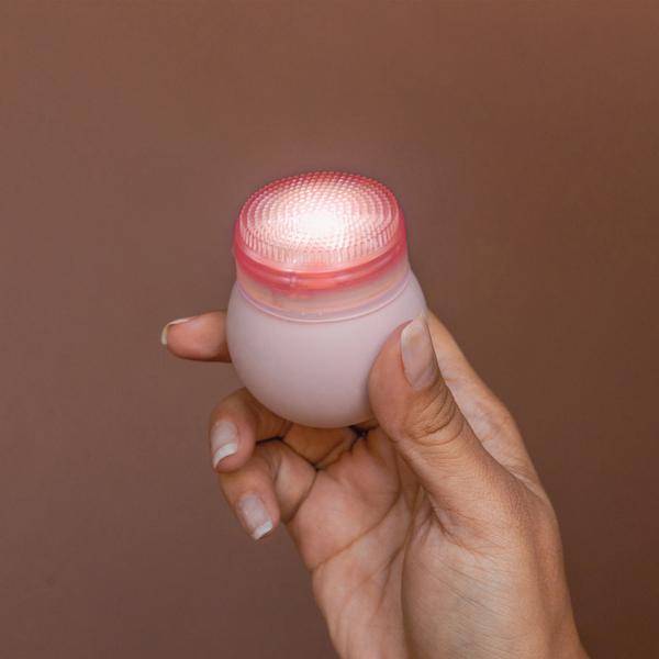 VANITY PLANET LEDA Red Acne Fighting LED Sonic Facial Brush