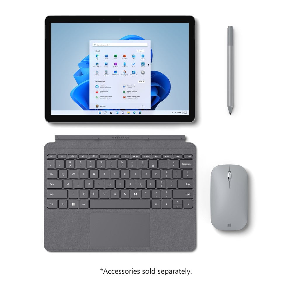 Microsoft Surface Go 3 Tablet - 10.5" Touchscreen - Intel Core i3 Processor - 8GB Memory - 128GB SSD - Intel UHD Graphics 615 - Windows 11 Home in S Mode - Platinum