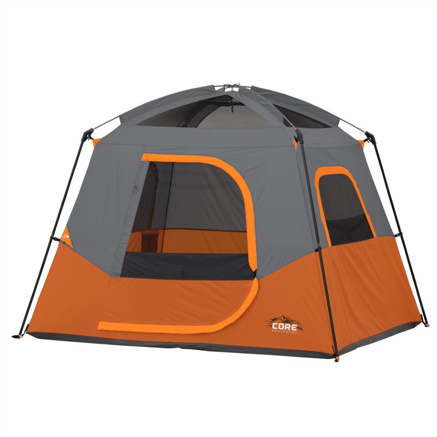 Core 4P Straight Wall Cabin Tent