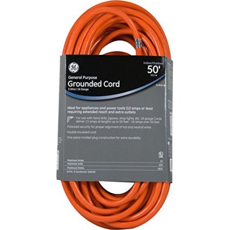 GE Indoor/Outdoor Extension Cord, 50'