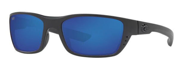 Costa Del Mar Whitetip Blackout Frame - Blue Mirror 580 Plastic Lens - Polarized Sunglasses