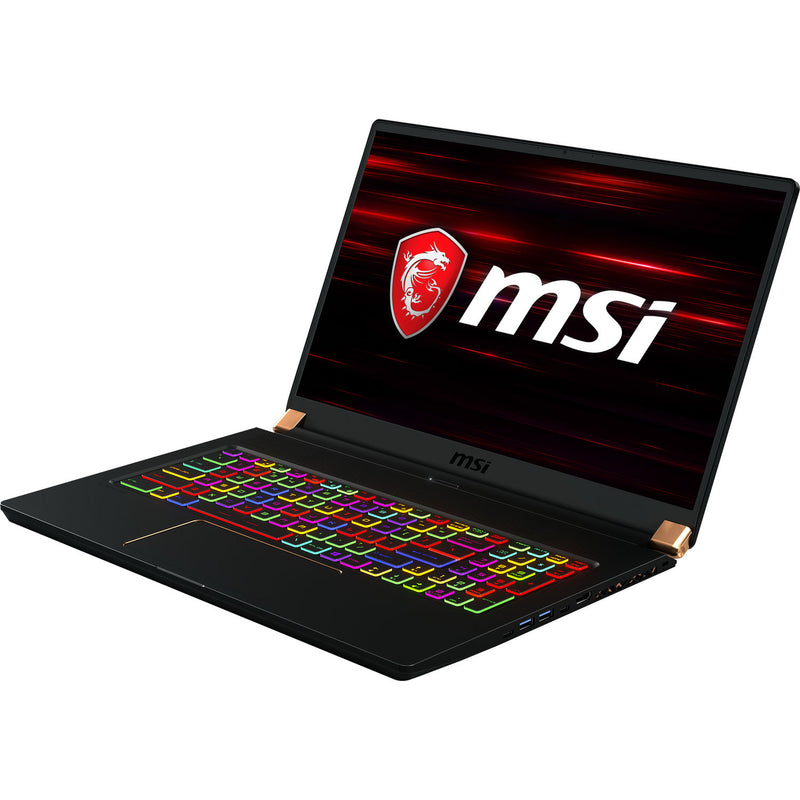 MSI 17.3" GS75 Stealth 10SF-609 Gaming Laptop - Intel Core i7-10875H 32GB DDR4 SDRAM NVIDIA GeForce RTX 2070 Max-Q with 8 GB - Matte Black with Gold Diamond