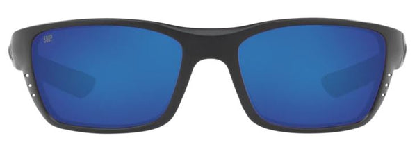 Costa Del Mar Whitetip Blackout Frame - Blue Mirror 580 Plastic Lens - Polarized Sunglasses