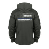 Rothco Mens Thin Blue Line Concealed Carry Hoodie - Size 3XL