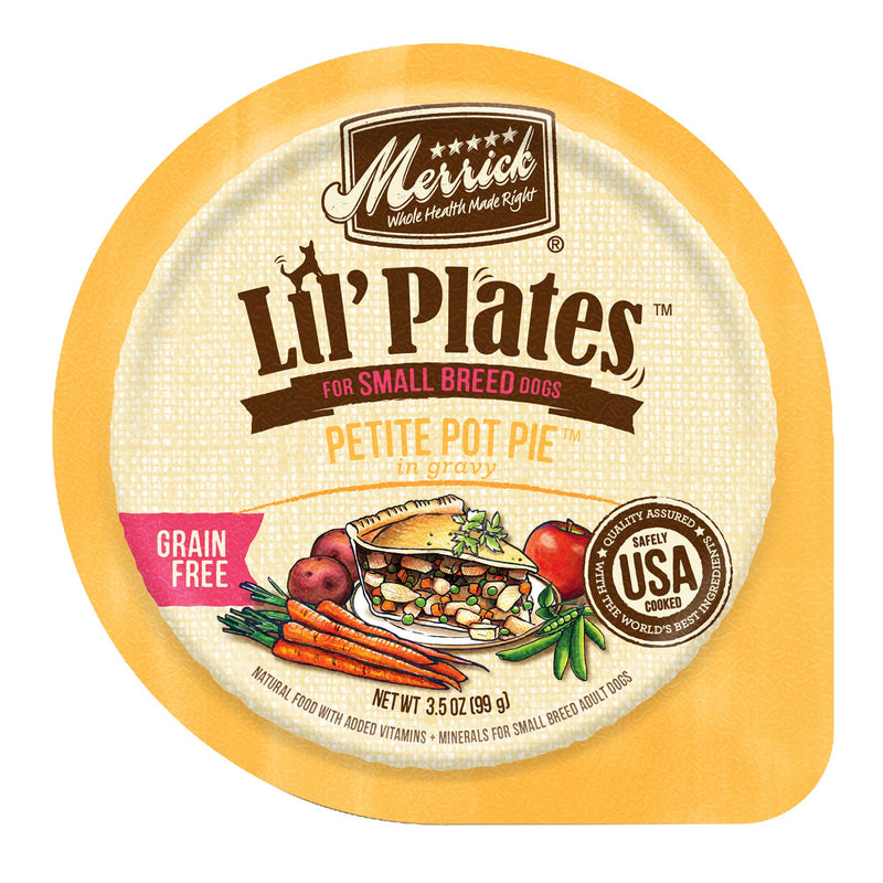 Merrick Lil' Plates Petite Pot Pie Grain Free Wet Dog Food - 3.5 oz.