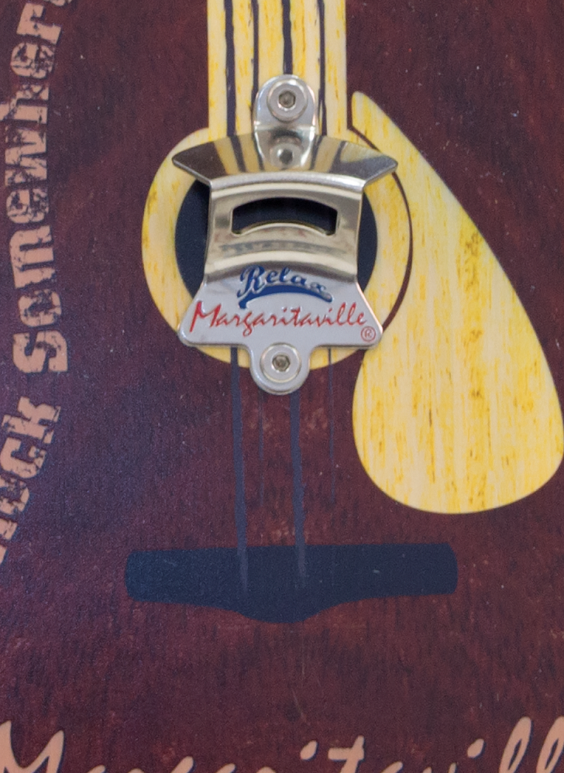 Margaritaville Bottle Opener Sign with Magnetic Cap Catcher