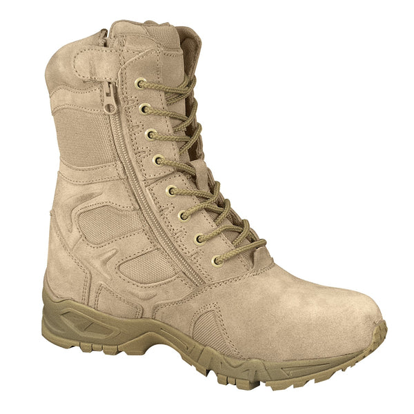 Rothco Mens 8" Forced Entry Deployment Boots With Side Zippers