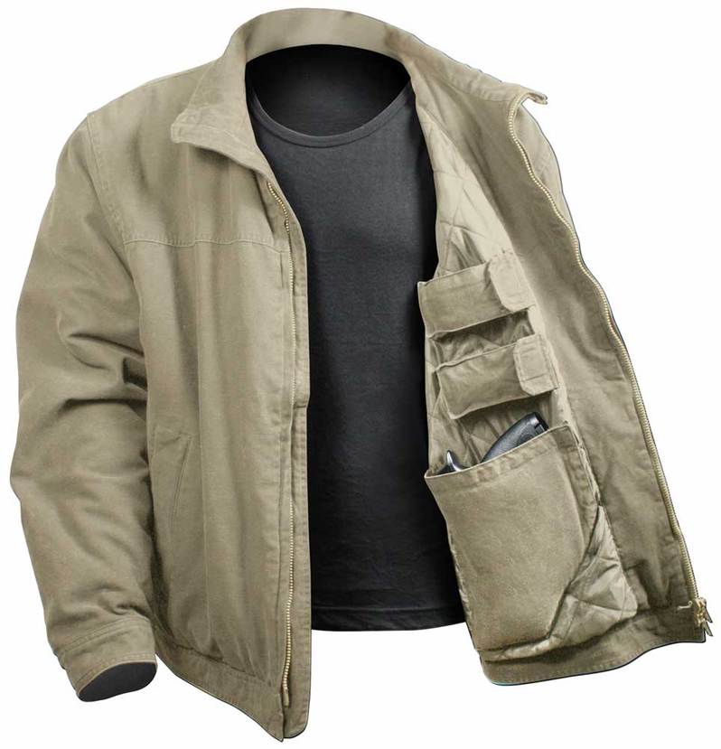 Rothco Khaki Concealed Carry 3 Season Jacket