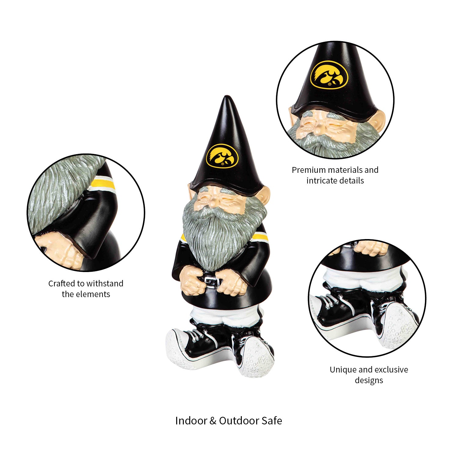 Team Sports America University of Iowa Garden Gnome