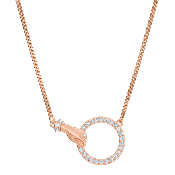 Swarovski Symbolic Necklace - White, Rose-Gold Tone Plated