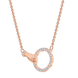 Swarovski Symbolic Necklace - White, Rose-Gold Tone Plated