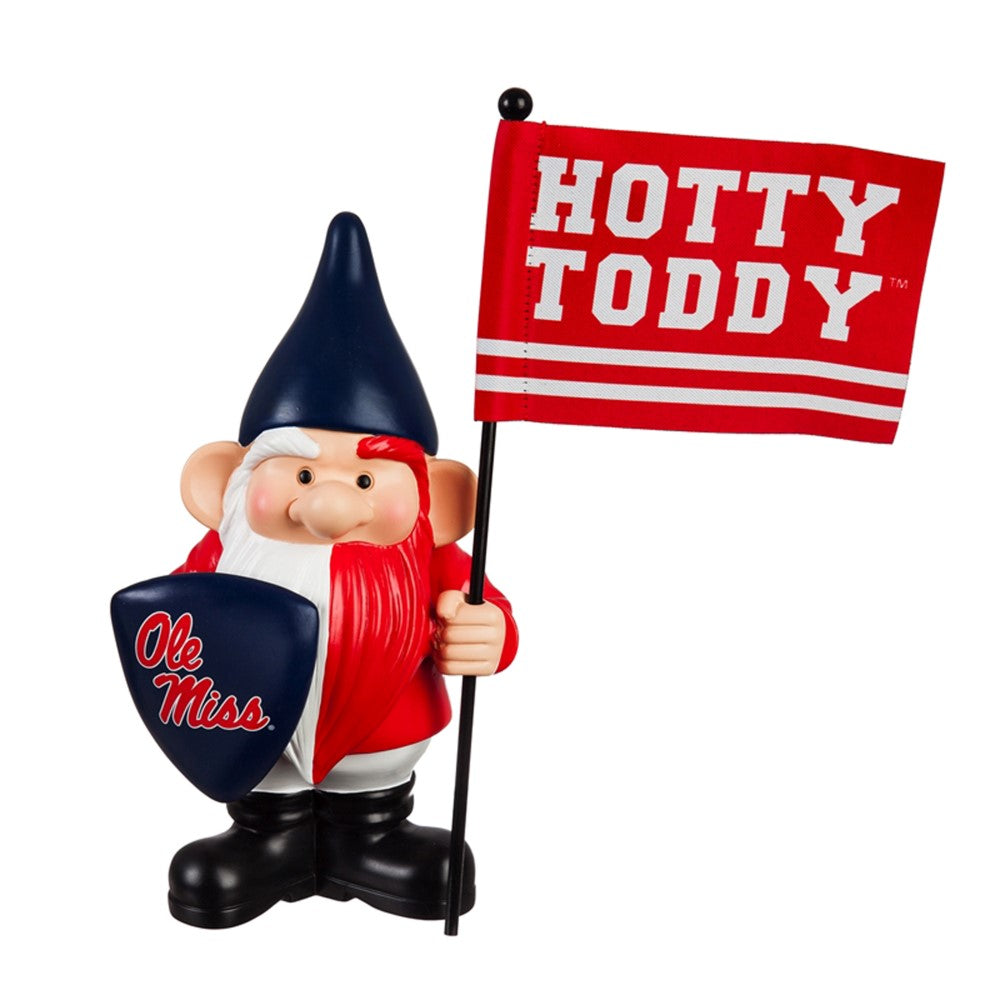 Team Sports America University of Mississippi Flag Holder Gnome