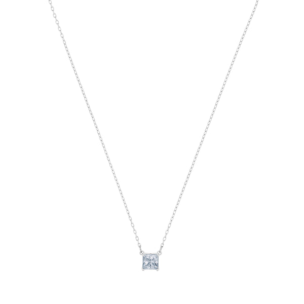 Swarovski Attract Necklace - White, Rhodium Plated