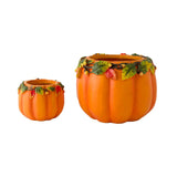 Plow & Hearth Indoor/Outdoor Pumpkin Planters - Set of 2