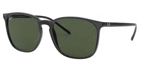 Ray-Ban RB4387 Non-Polarized Sunglasses - Black/Green