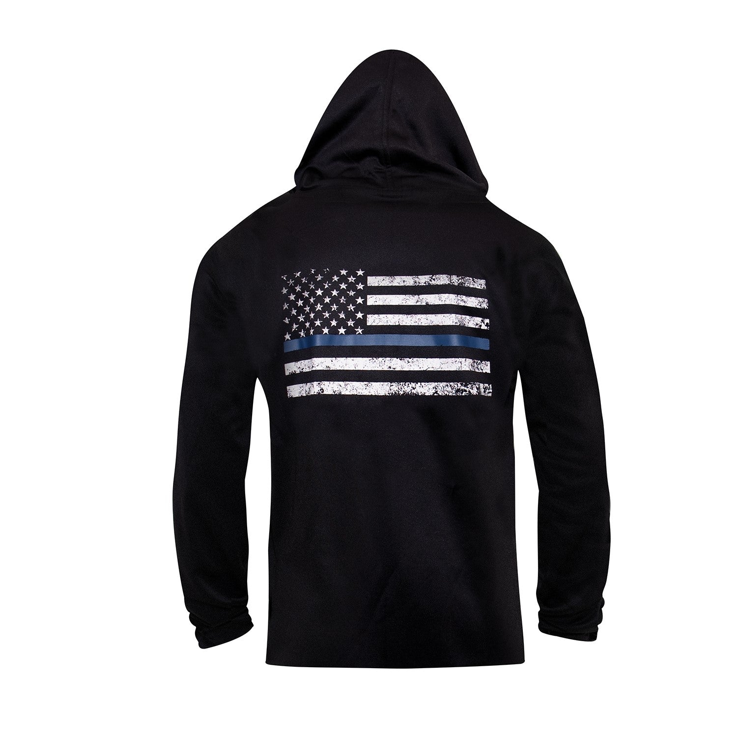 Rothco Mens Thin Blue Line Concealed Carry Zip Up Hoodie - Size 2XL