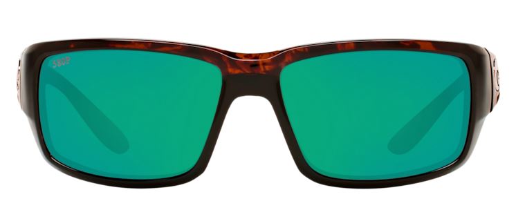 Costa Del Mar Mens Fantail Tortoise Frame Green Mirror 580